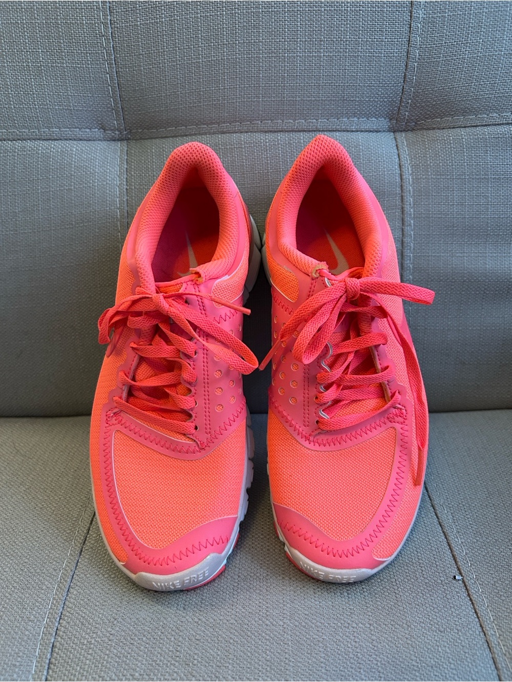 Nike Free 5.0 V4 Running Shoes – Bright Neon Pink/Orange Size 6.5